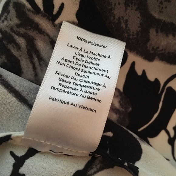 TALBOTS Rose Print Blouse - Picture 7 of 8